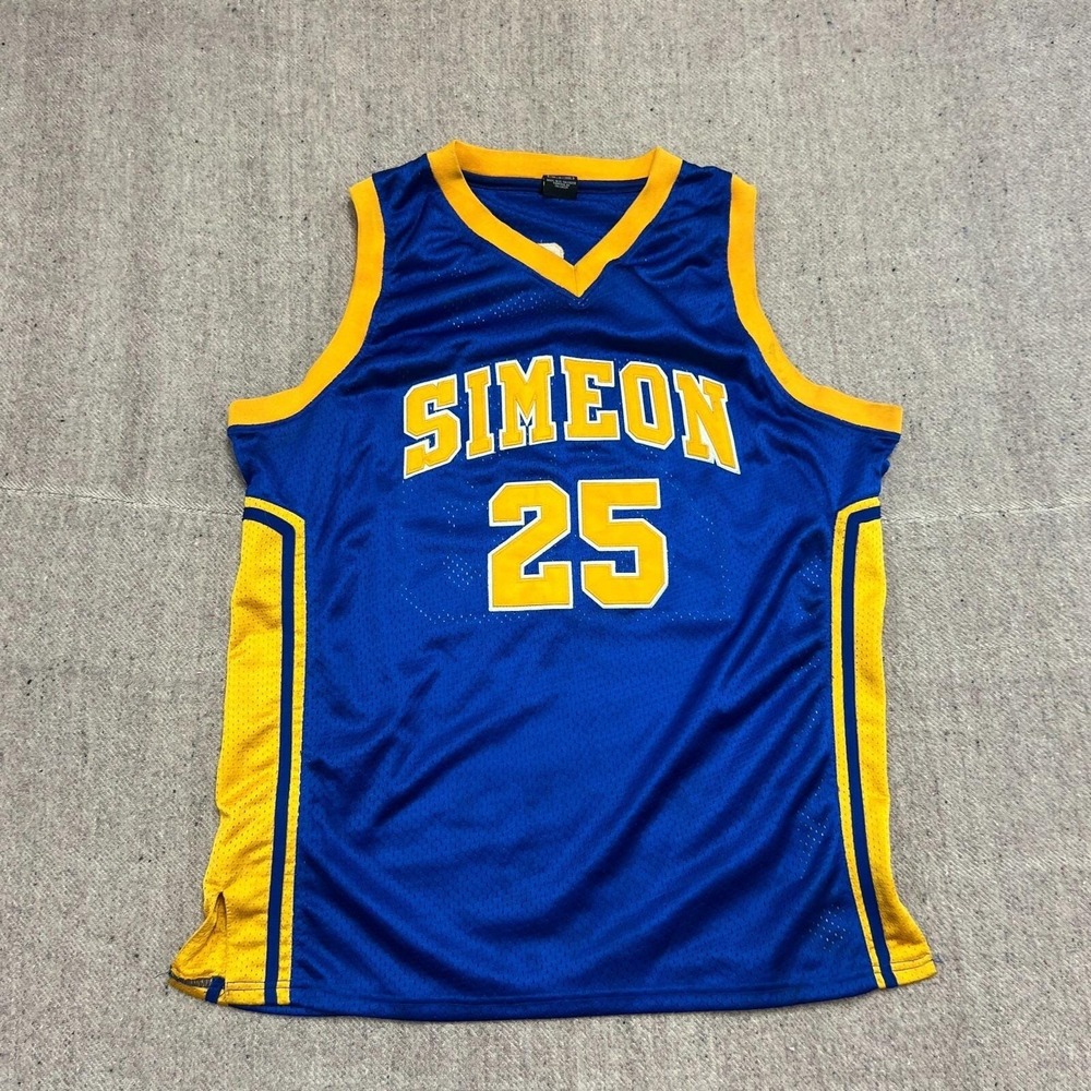 Simeon High School‎ Derrick Rose Jersey Mens Large Blue Nike